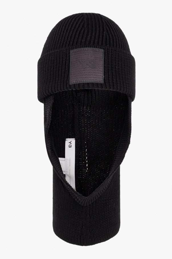 Black Wool balaclava with logo Y-3 Yohji Yamamoto - Vitkac Canada